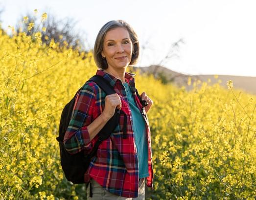 Woman hiking